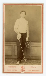 CDV PHOTO PHOTOGRAPHIE Liouville Paris 1870, un ESCRIMEUR / FENCER - Imagen 1 de 2
