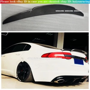For 2012-2015 Jaguar XF Real Carbon Fiber Rear Trunk Lip Spoiler Wing Bodykit - Foto 1 di 11
