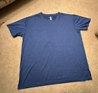 Real Essentials Blue Marl T Shirt Size 2XL