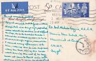 Epc714) Gb Rare Solo Use 1951 4d Festival On Ppc To Lt. Col. Egyptian Army