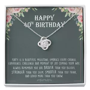 Happy 40 Birthday Gift For Her, Daughter 40 Birthday, 40 Birthday Gift - Picture 1 of 8
