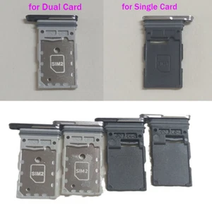 Single Dual Card Tray SIM Chip Tray Holder for Samsung Galaxy S24FE Mobile Phone - Photo 1 sur 11