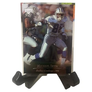 1996 tarjeta de fútbol americano Michael Irvin de los vaqueros de Dallas Cowboys plateada 98 - Imagen 1 de 2