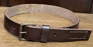 GAP Genuine Leather Brown Belt  Youth/Kids Size 20-22 1”Wide Roller Buckle GUC - Picture 1 of 6