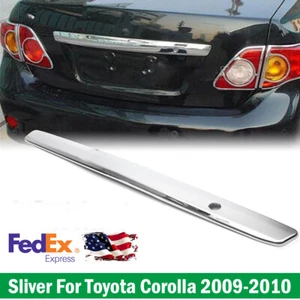 Sliver Chrome Rear Trunk Lid Cover Molding Trim For Toyota Corolla 2009-2010 - Bild 1 von 10