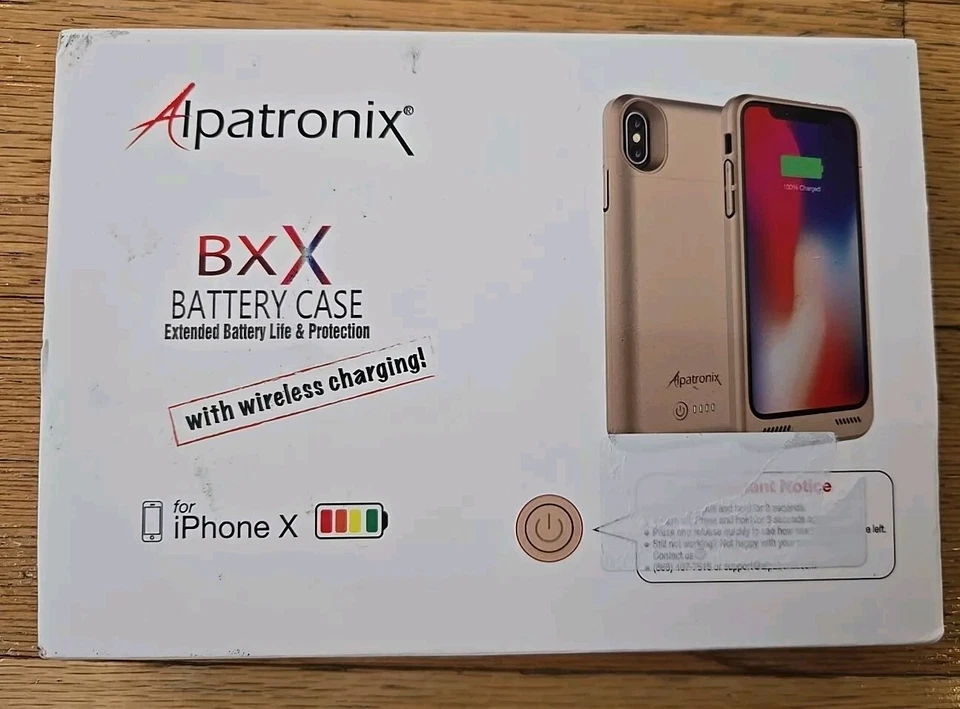 Новый в коробке Alpatronix BX/X аккумулятор чехол для iPhone X с беспроводной зарядки  - Изображение 1 из 4