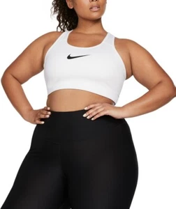 Nike Womens Plus Size Dri-Fit Swoosh Medium Support Sports Bra Chz Size & Color - Picture 1 of 22