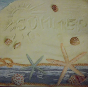 4 x Single Paper Napkins for Decoupage and Crafting Shells Weather 29 - Picture 1 of 2