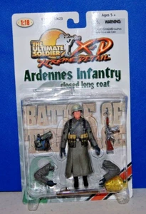 2002 Ultimate Soldier XD MOC 1:18 3,75 Zoll Ardennen Infanterie schließen langer Mantel Figur - Bild 1 von 1