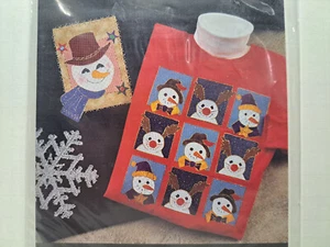 Indygo Junction Quilt Pattern - Sno-Gents (2 No-Sew Appliques) #535 - Picture 1 of 3