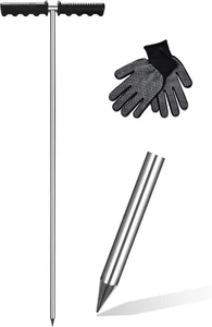 Soil Probe Rod,32"-48" Septic Tank Probe Rod, Pipe Probe Made of Stainless Steel - Picture 1 of 12