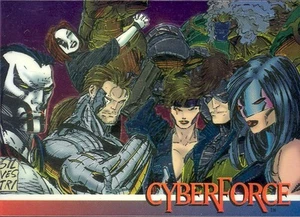 WIZARD MAGAZINE SERIES 3 1993 CHROMIUM PROMO CARD 4 CYBERFORCE MC - Picture 1 of 1