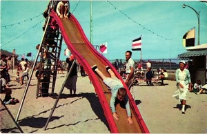 Vintage Hampton Beach Daredevil New Hampshire photo by Carleton Allen Postcard - Picture 1 of 2