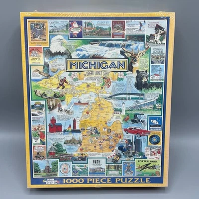 White Mountain Michigan: The Great Lakes State Jigsaw Puzzle 1000 pieces  - Image 1 of 4