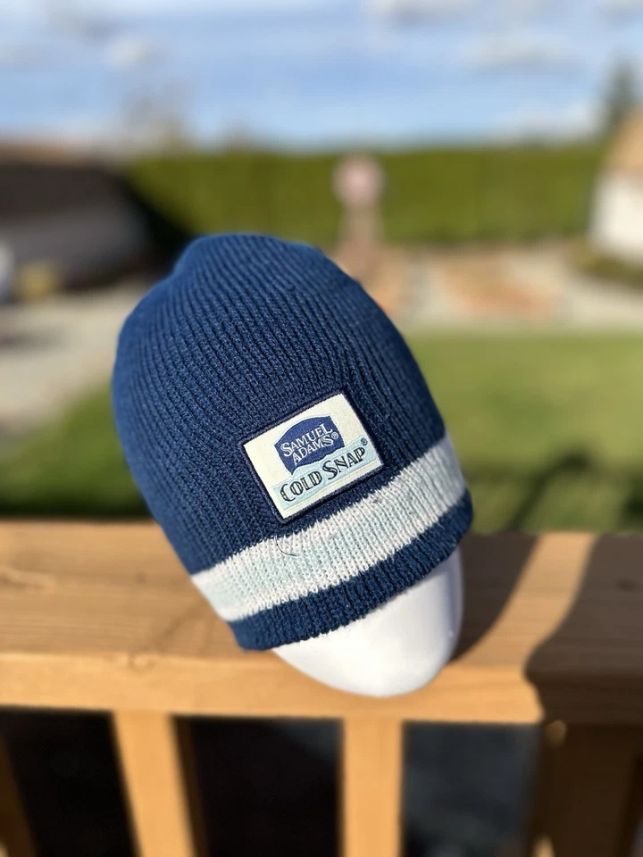 Samuel Adams вязаная шляпа синий W белый надпись подержанный - Изображение 1 из 3