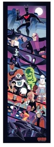 Batman Beyond Animated Series Joe Hogan Poster Lithograph Print Art 12x36 Mondo - Picture 1 of 1
