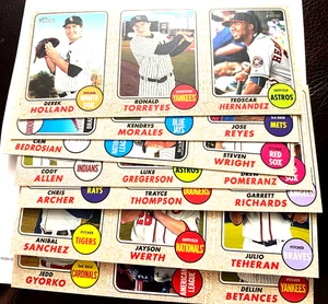 7 2017 Topps Heritage 1968 Pubblicità Pannello Box Topper TESCOAR HERNANDEZ RC - Foto 1 di 1