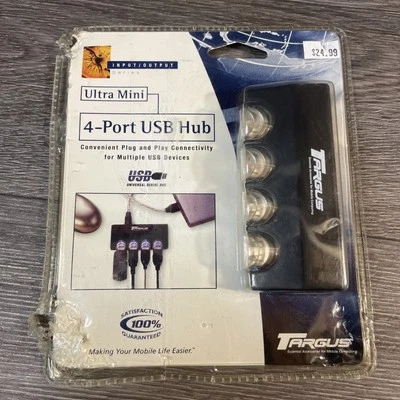 Targus PA055 Black 4 Port Universal USB Hub Used *NO Cord Electronic Untested - Image 1 of 4