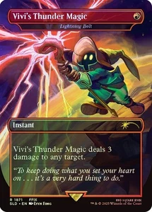 MTG - Vivi's Thunder Magic - Foil - Final Fantasy Secret Lair - Magic - Picture 1 of 1