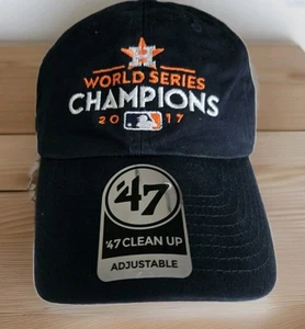 Cappello '47 Clean Up Houston Astros World Series Champions blu navy OSFA MLB nuovo con etichette - Foto 1 di 15