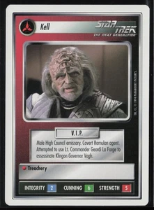 1994 Star Trek CCG 1st Edition Premiere White Border Kell NM Uncommon - Picture 1 of 2