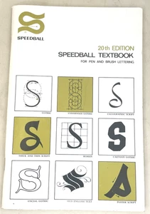 Speedball Lehrbuch 20. Auflage 1972 für Stift und Pinsel Schriftarten Taschenbuch - Bild 1 von 10