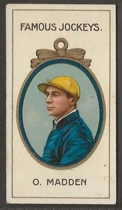 TADDY - BERÜHMTE JOCKEYS 1910 (MIT RAHMEN) PFERDERENNEN - #16 - O. MADDEN - Bild 1 von 2