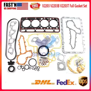 V2203 V2203B V2203T Full Engine Gasket Set Steer Loader Case Track for Kubota - Bild 1 von 2