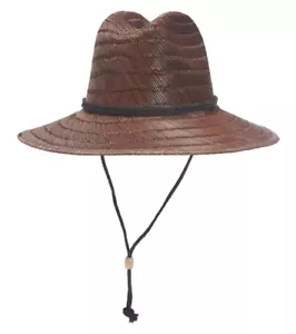 Sombrero de playa salvavidas sol de paja para niños rafia ala ancha - Imagen 1 de 3