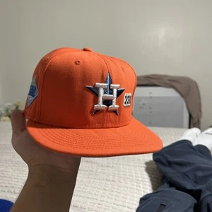 Lids 59FIFTY Houston Astros 2017 World Series Champagne Orange7 3/4 - Picture 1 of 6