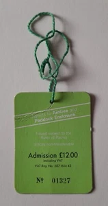 1987 Seagram / Saturday Aintree Grand National Meeting Admission Badge Ticket - Picture 1 of 2