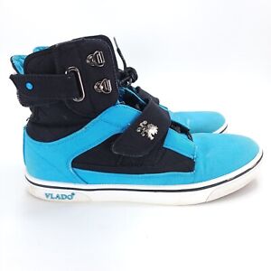 Vlado Atlas II Shoes Sneakers Black Denim High Top Casual Unisex Men 8.5 Wmn 10