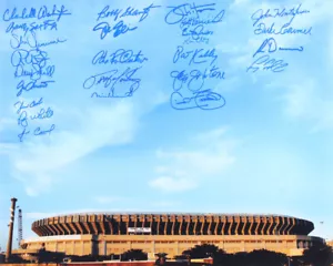 MULTI SIGNED OLD YANKEE STADIUM 16x20 PEPITONE FIELDER WASHINGTON KELLY WHITE + - Picture 1 of 3