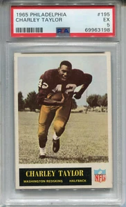 1965 Philadelphia #195 Charley Taylor PSA 5 EX Washington Redskins - Bild 1 von 2