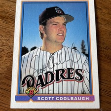Scott Coolbaugh Autographed 1991 Bowman Baseball Card#649 San Diego Padres