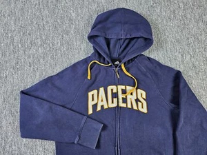 Vintage Adidas Indiana Pacers Hoodie Youth Unisex Gr. L Full Zip NBA Sweatshirt - Bild 1 von 10