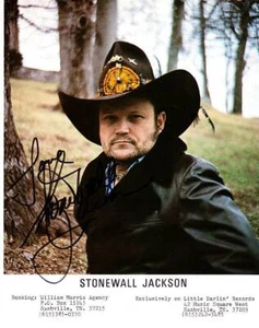 STONEWALL JACKSON ORIGINAL AUTOGRAPH SIGNED 8x10 COLOR PHOTO - Picture 1 of 2