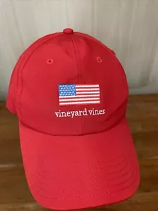 Baseballkappe Mütze Vineyard Vines amerikanische Flagge patriotisch rot verstellbarer Riemen - Bild 1 von 4