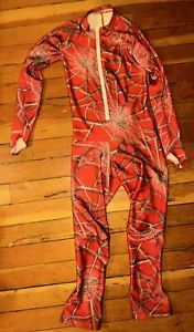vintage Spyder Alpine Ski Race Suit Spider Web Print -- Men’s Medium -- unpadded - Picture 1 of 9
