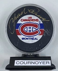 Yvonne Cournmeyer NHL Canadiens Autographed Hockey Puck - Picture 1 of 2