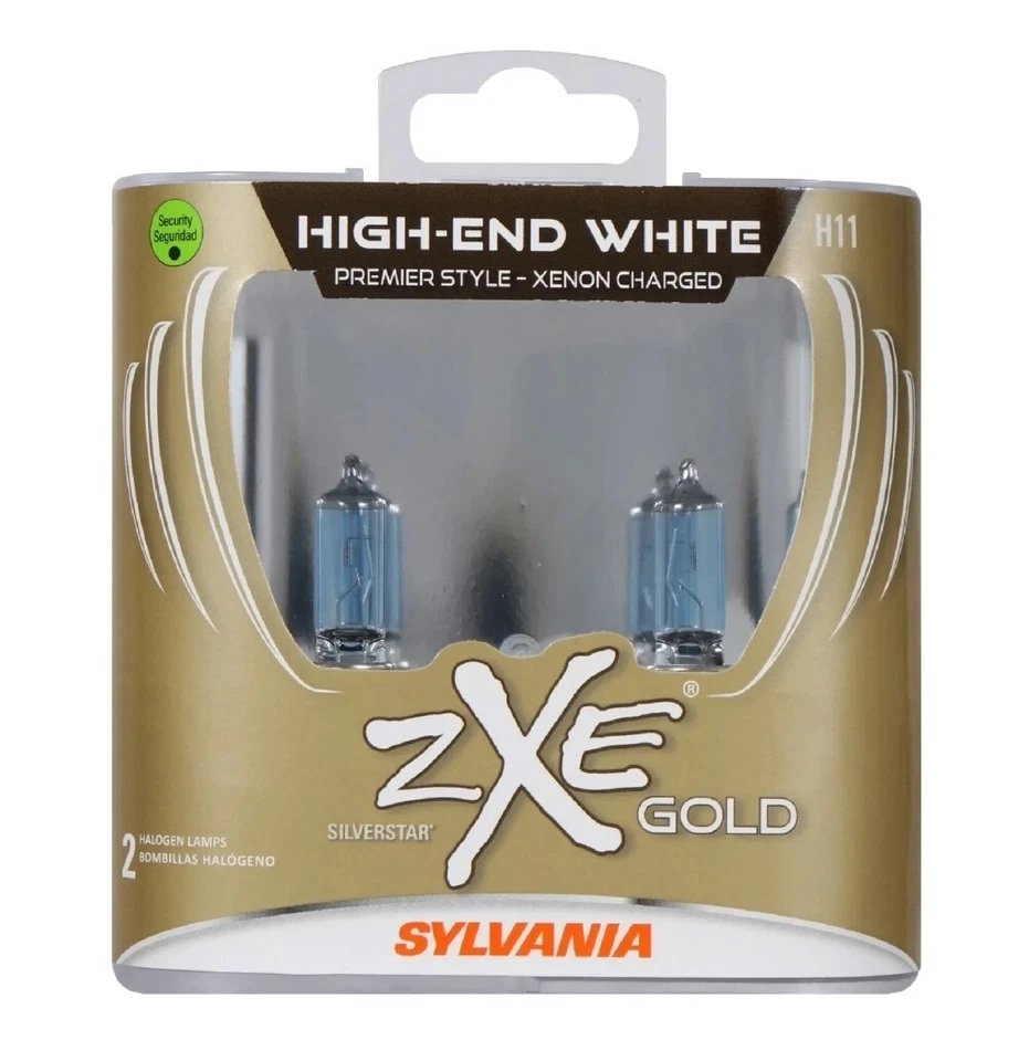 Lámparas halógenas blancas de gama alta Sylvania Silverstar zXe Gold H11 nuevas selladas Foto 1 de 1