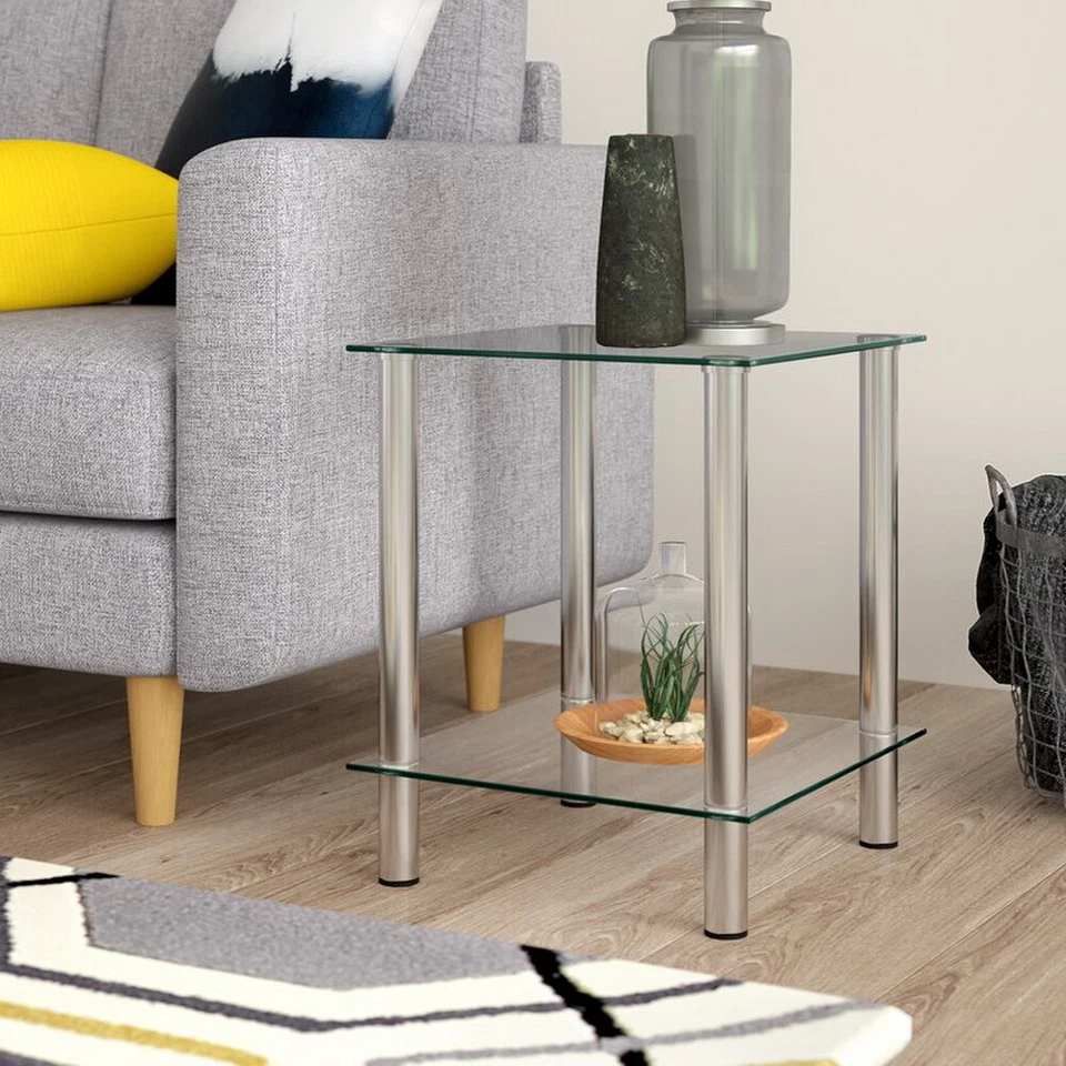 Aspect Matrix 2-tier Display Glass Unit 39 X 47 Cm Clear