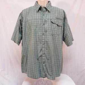 Wrangler Green Black Plaid Fishing Shirt Size 2XL - Picture 1 of 3