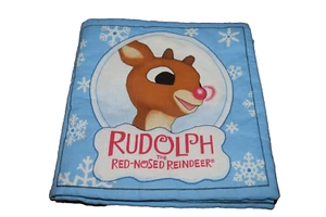 Libro vintage Rodolfo la renna dal naso rosso panno cotone - Foto 1 di 8