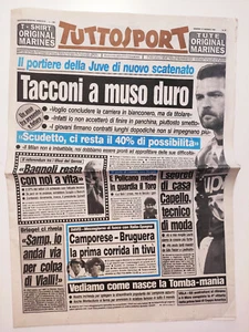 TUTTOSPORT 31 GENNAIO 1992 TACCONI - ALBERTO TOMBA - BAGNOLI -JUVENTUS CAMPORESE - Foto 1 di 1