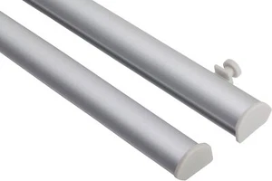 Set Klemmleiste und Paneelwagen 60cm Flächenvorhang Schiebevorhang Klemmschiene - Bild 1 von 4