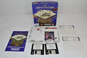 Scrabble The Deluxe Computer Edition Big Box Game 1990 Windows 5.25" 3.5" - Picture 1 of 3