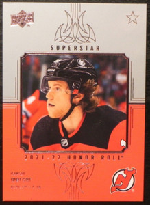 2021-22 21/22 Upper Deck Honor Roll HR-60 Dawson Mercer New Jersey Devils