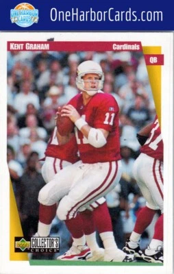 1997 Collector's Choice Arizona Cardinals #130 Kent Graham - Image 1 of 2