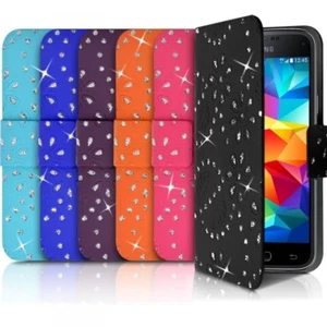 Etui Portefeuille Motif Diamant Universel L couleur pour Wiko Highway - Photo 1 sur 9